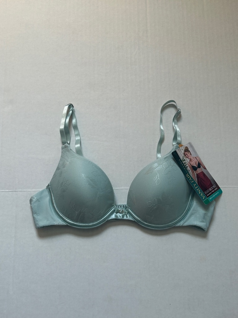 NWT Vanity Fair spring opal jacquard ego boost push-up bra size 34A